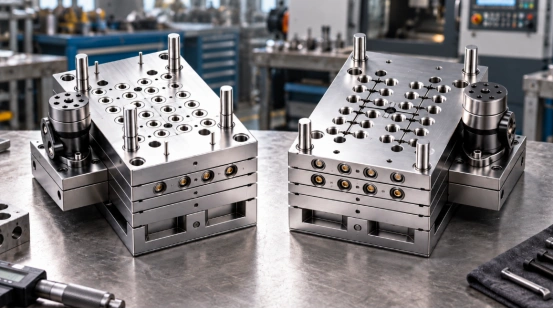 Precision multi-cavity steel injection mold tooling
